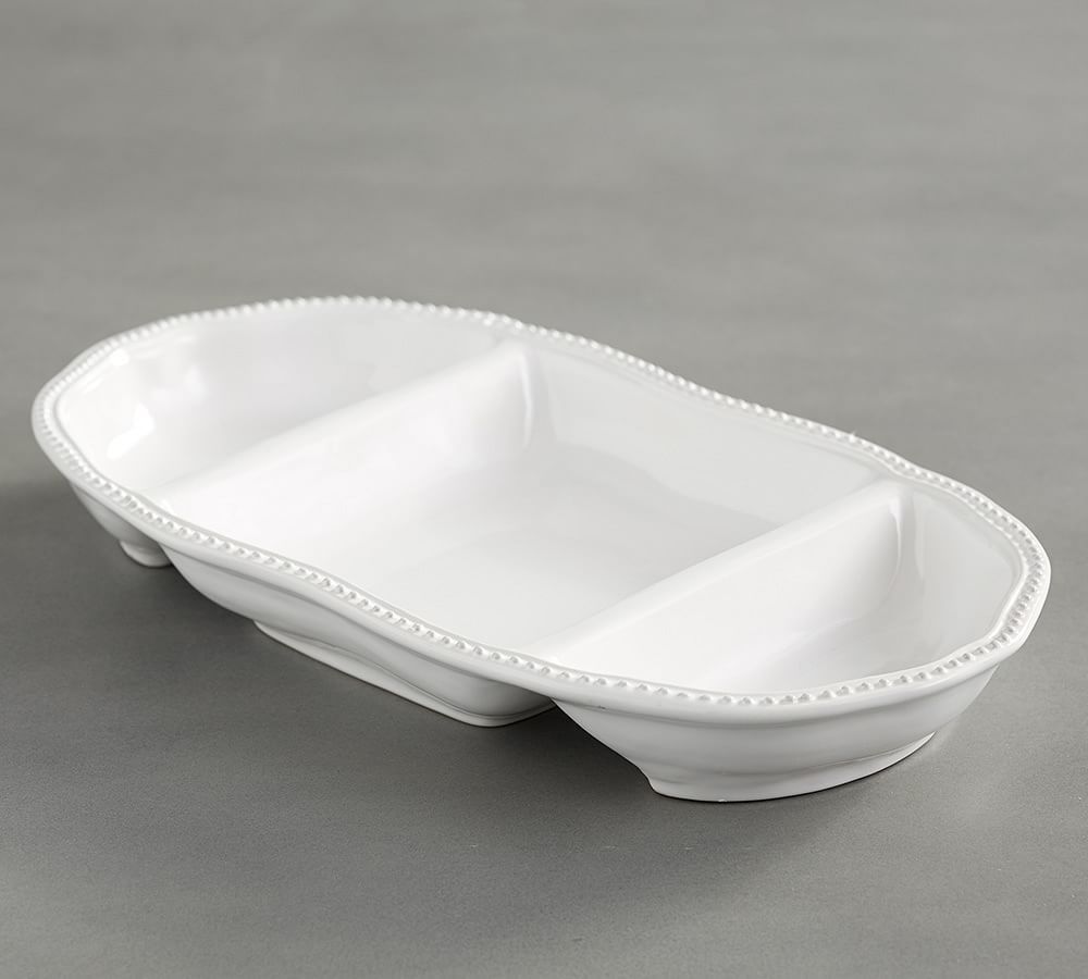 Leila Divided Condiment Server | Pottery Barn (US)