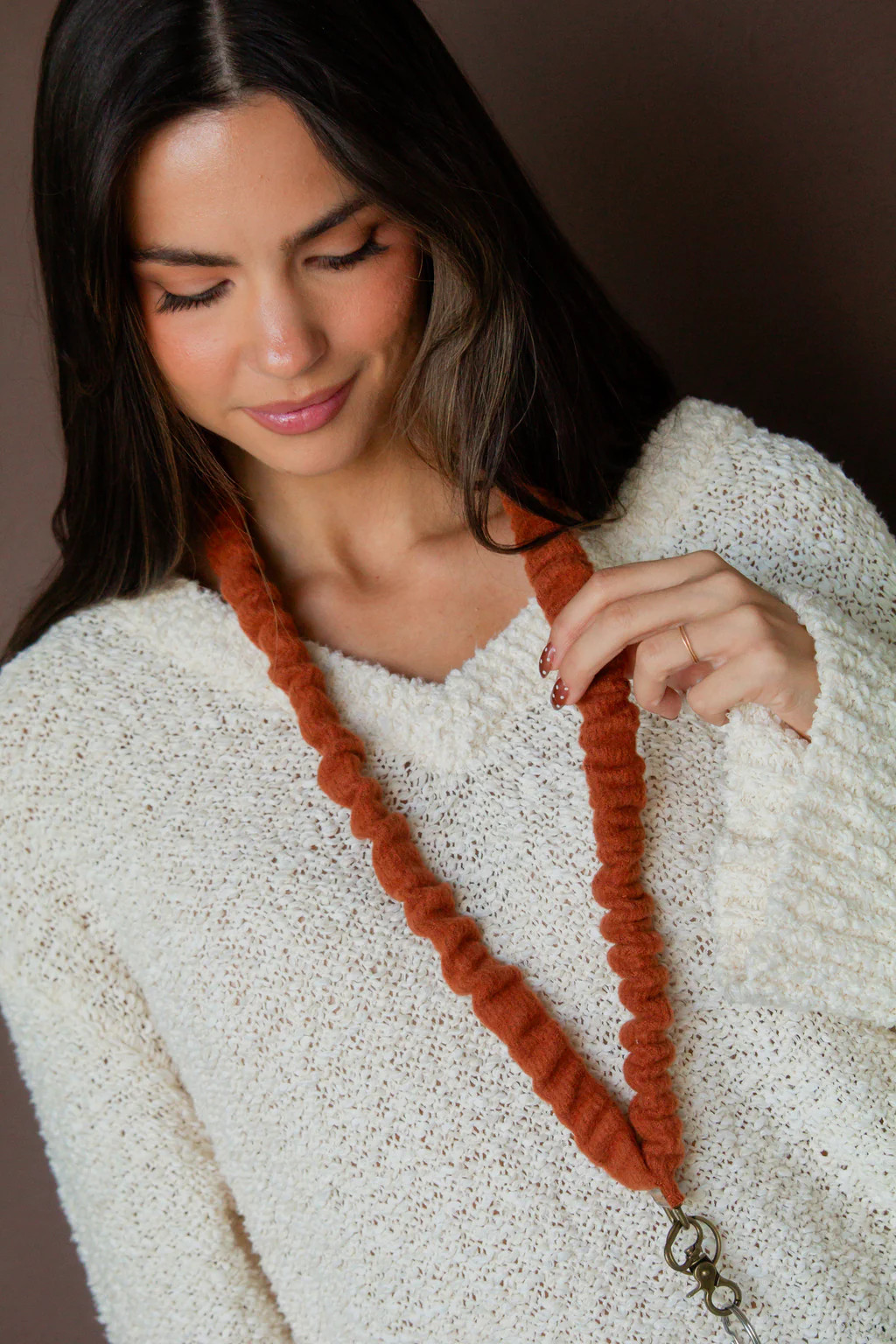 Cozy Rust Lanyard | Shop Andi