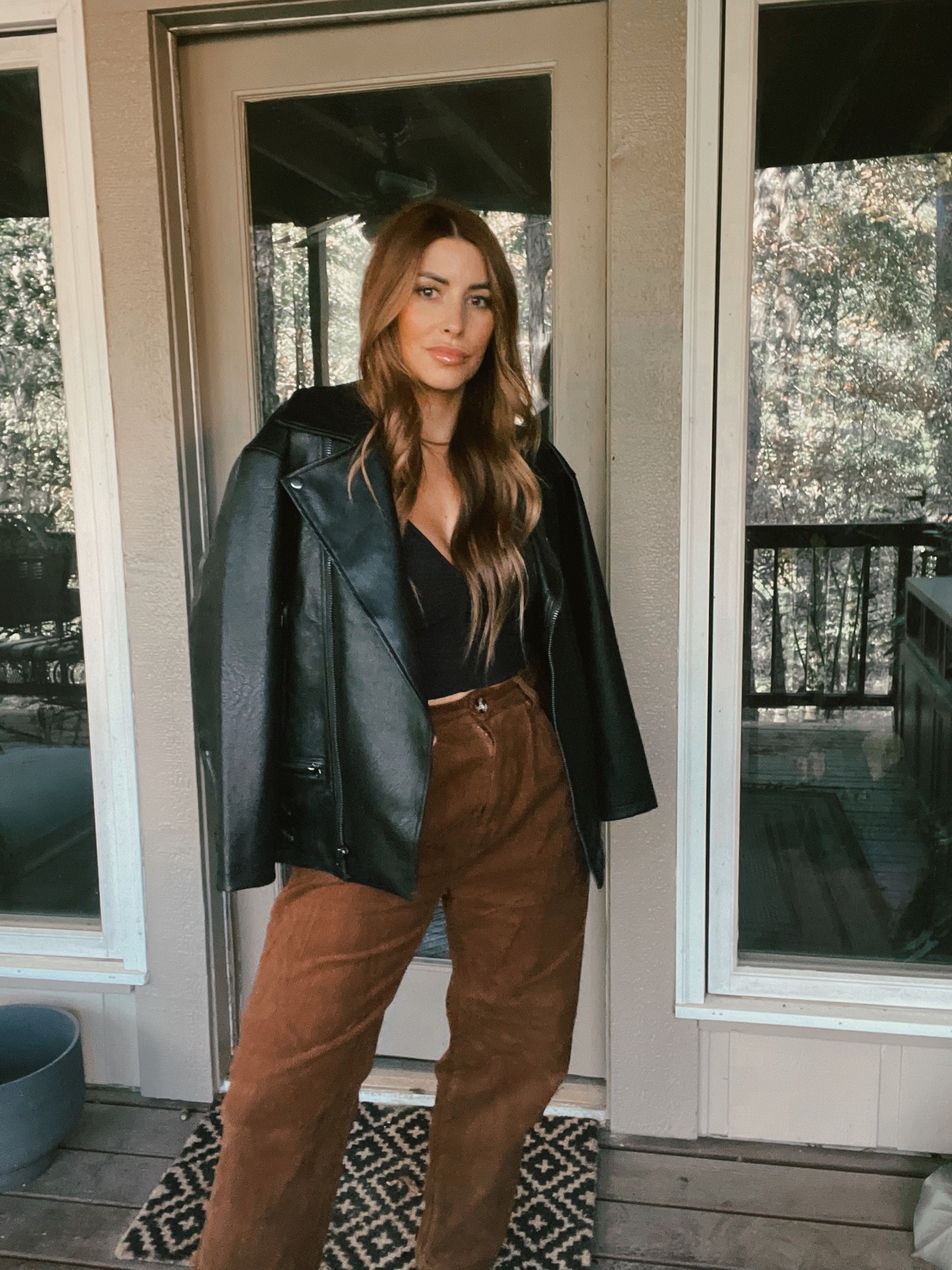 Amazon corduroy pants, faux leather jacket 

#LTKHoliday #LTKstyletip #LTKSeasonal