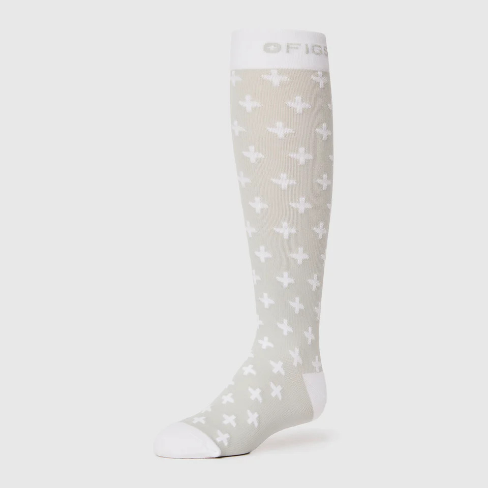 Women’s Repeat Cross Compression Socks  - Grey · FIGS | FIGS
