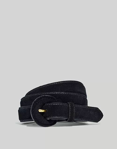 Suede Covered Buckle Belt | Madewell