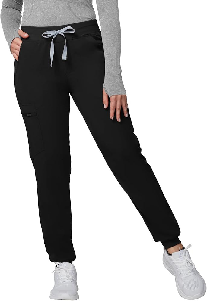 Kitmaz Medical Scrub Pants for Women - Mid Rise 4-Way Stretch Anti-Wrinkle Slim Fit Jogger Pants,... | Amazon (US)