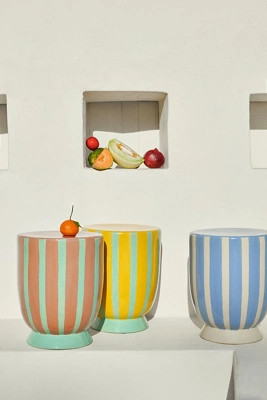 Darby Ceramic Side Table | Anthropologie (US)