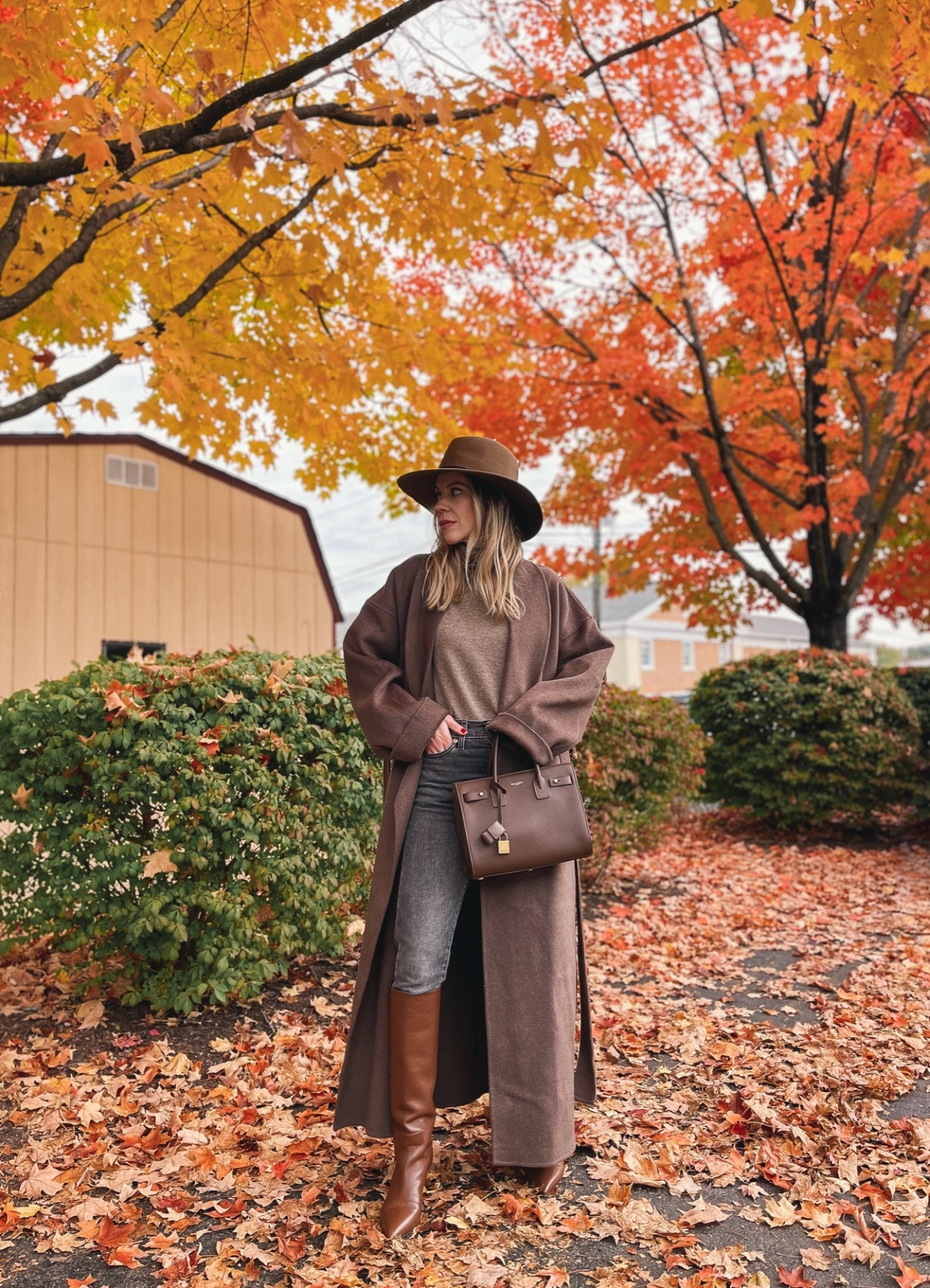 Fall outfit with wool hat, dark brown wool coat, slim jeans and tall brown point toe boots

#LTKSeasonal #LTKOver40 #LTKSaleAlert