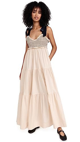 Free People Women's Bluebell Solid Maxi Dress, Vacation Sand, XS | Amazon (US)