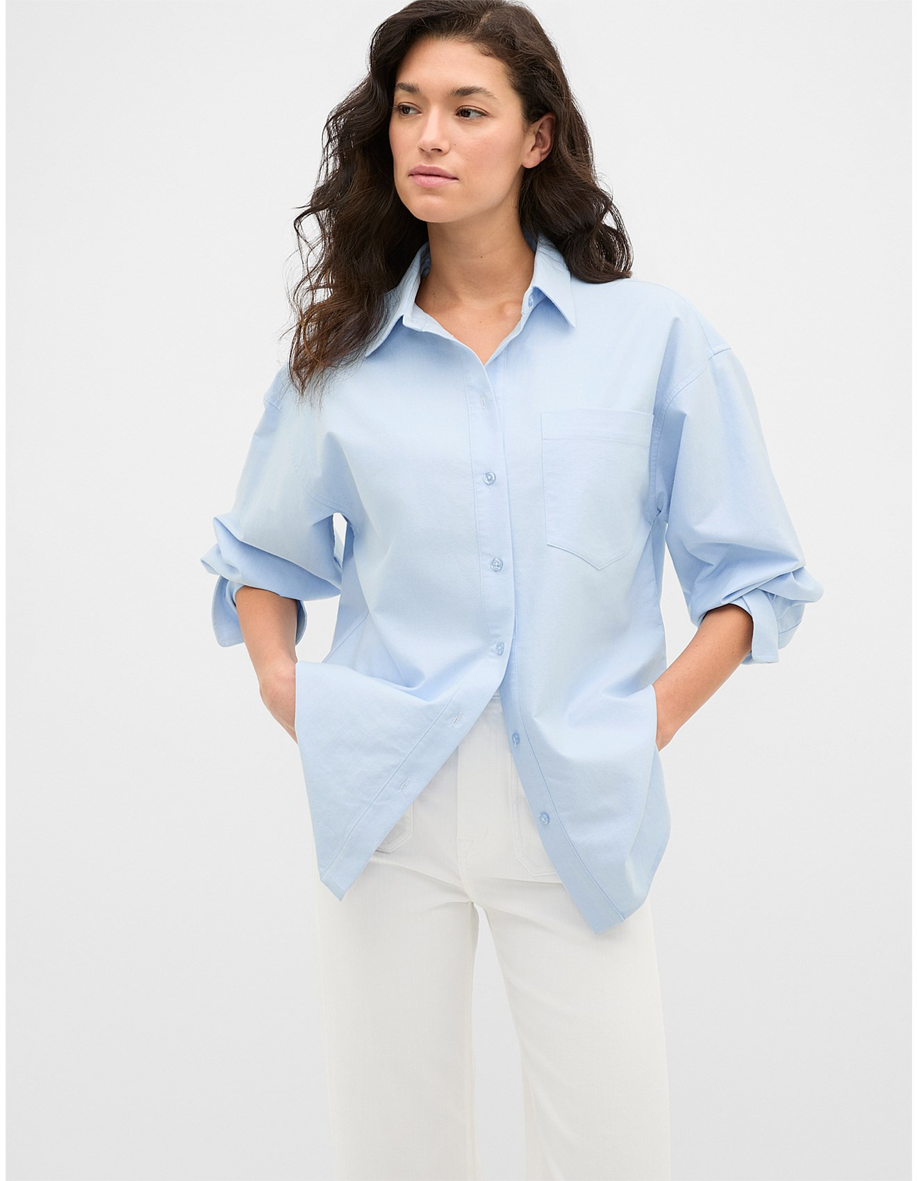 COTTON RELAXED SHIRT | David Jones (Australia & New Zealand)