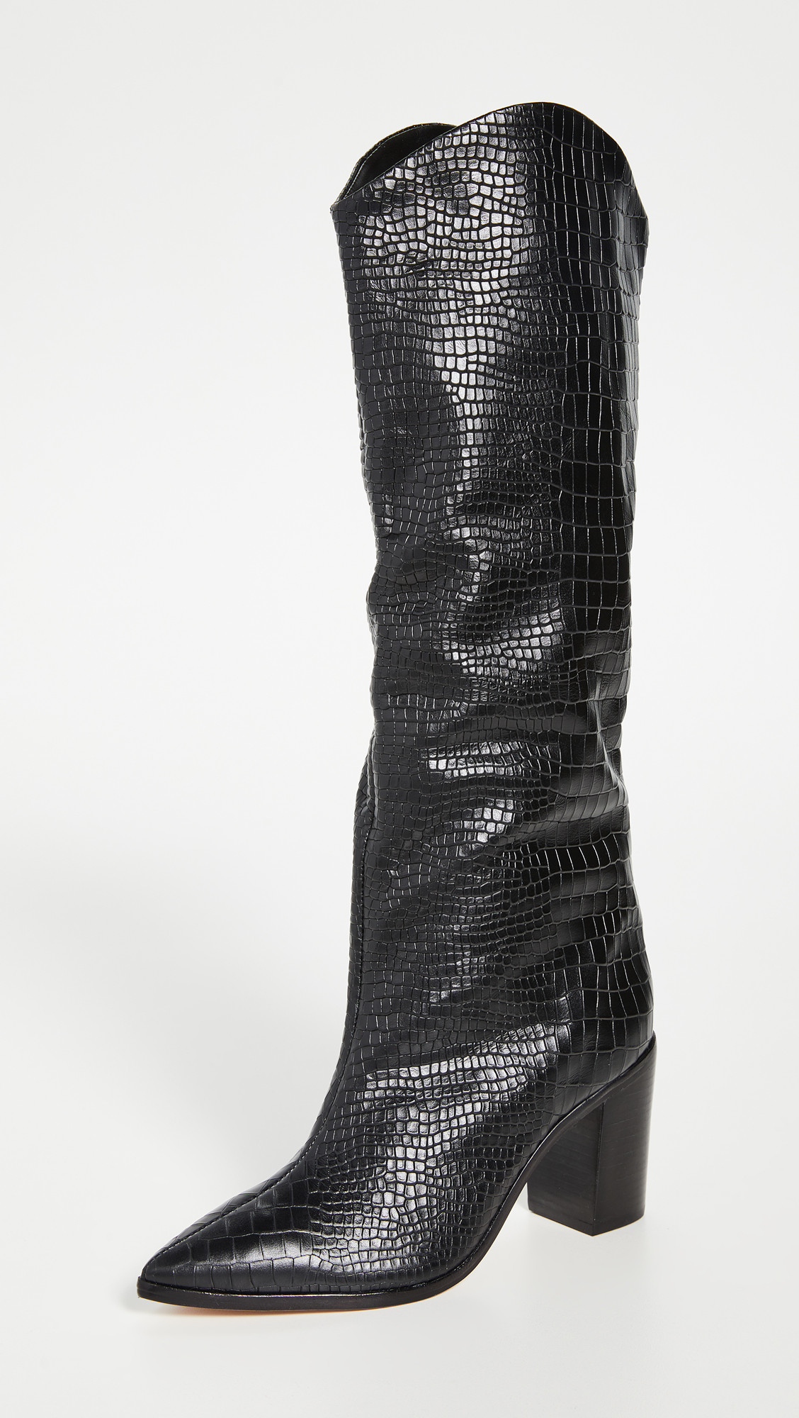 Schutz Maryana Block Boots Black 8 | Shopbop