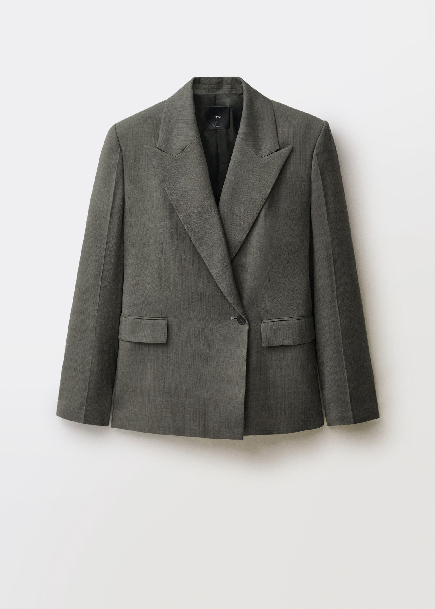 Oversized double-breasted suit jacket - Women | MANGO United Kingdom | MANGO (UK)