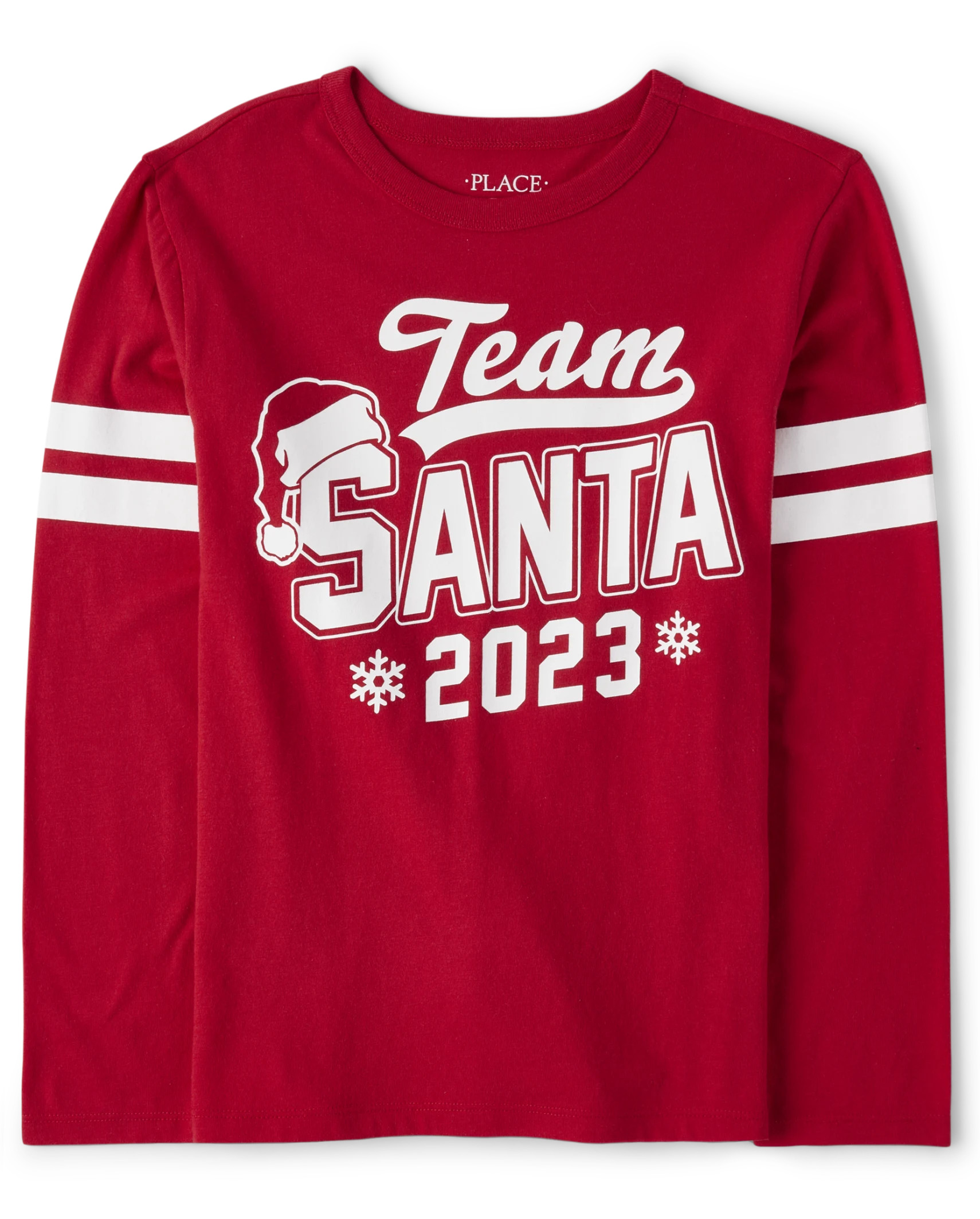 Unisex Kids Matching Family Team Santa Graphic Tee - ruby | The Children's Place