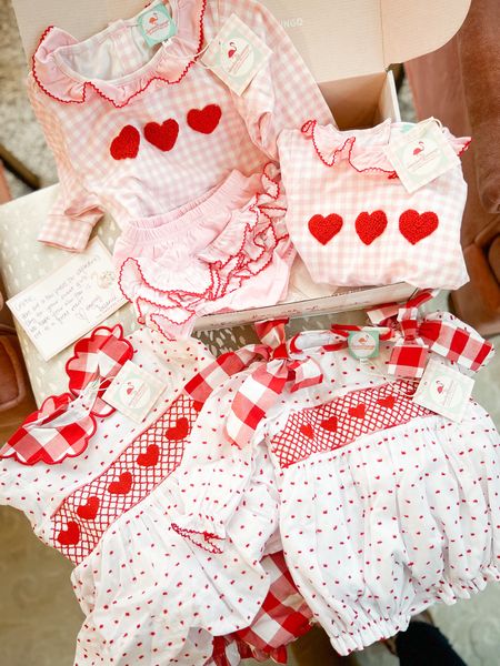 The cutest valentines collection just launched for your girls and boys from the Smocked Flamingo 😍💗 
#valentines 
#bbaygirl 
#matching #kids 


#LTKbaby #LTKSeasonal #LTKkids