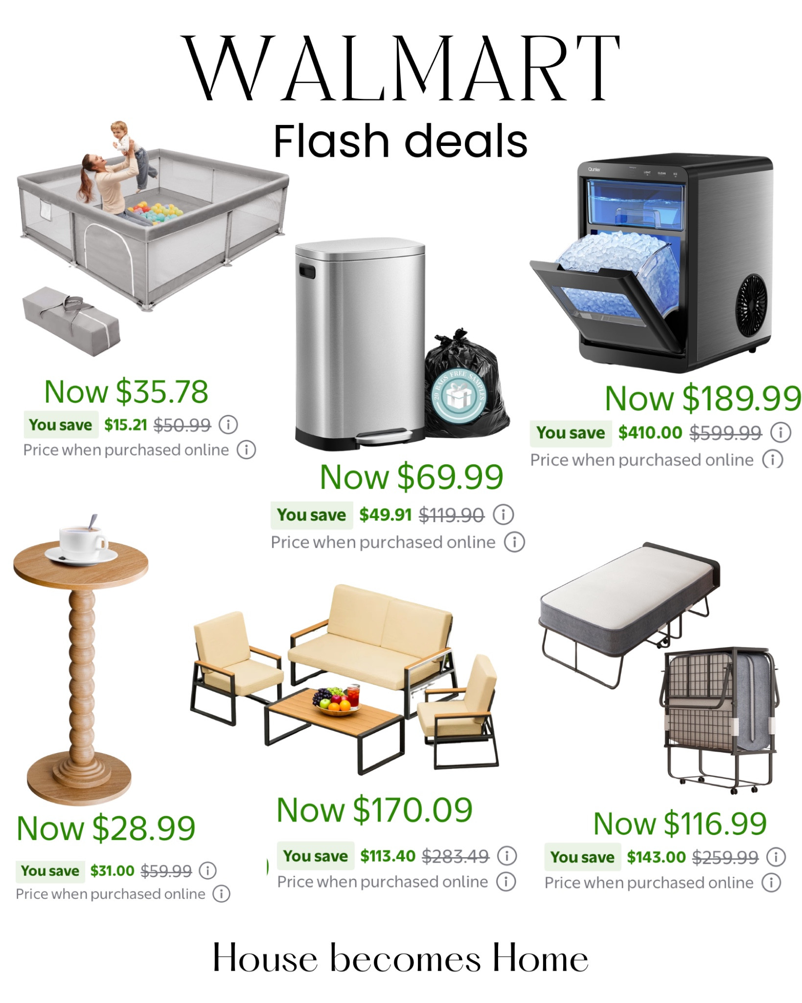Walmart flash deals! 

#LTKSeasonal #LTKSaleAlert #LTKHome