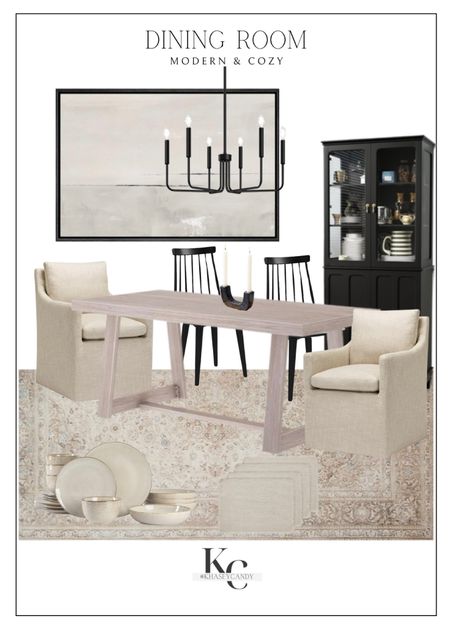 Modern and cozy, dining room design.




Modern dining room, dining room table, dining room cabinet, neutral dining room furniture, neutral wall art, modern light fixture, kitchen, dining roomm

#LTKhome