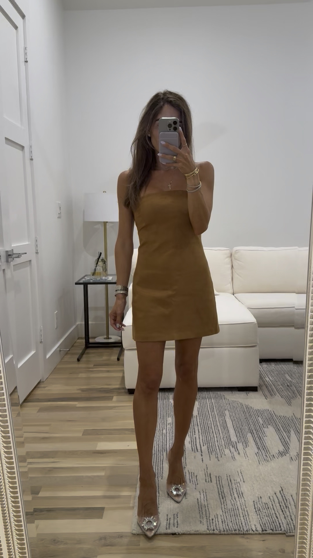 Thanksgiving outfit idea faux suede dress with hidden shorts size xxsp clear heels Abercrombie fall outfit 

#LTKFindsUnder50 #LTKFindsUnder100 #LTKSaleAlert