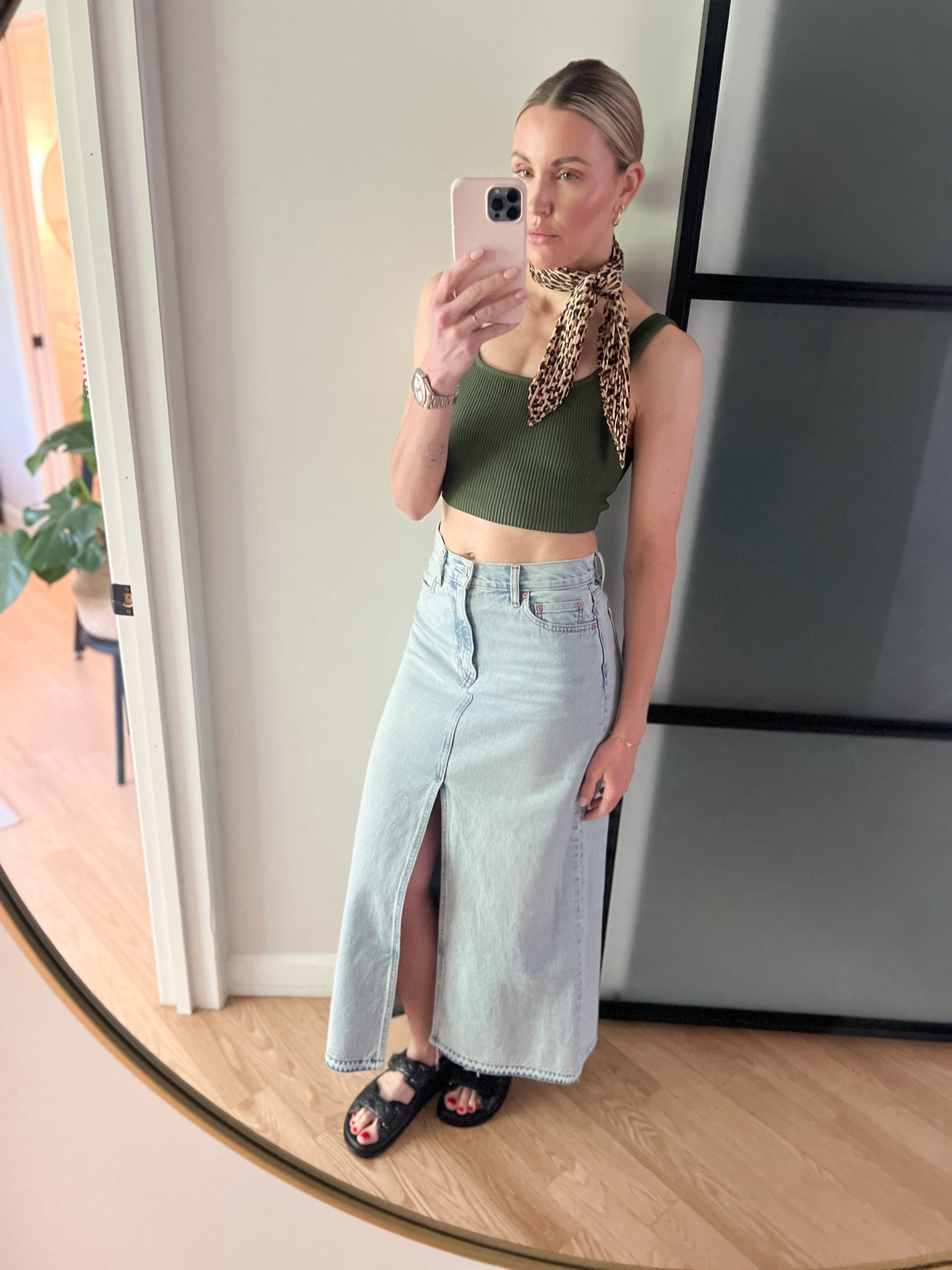 S in top and 26 in denim. Top is on sale and I have two colors. Love  

#LTKOver40