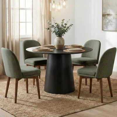 5-Piece Round Dining Table Set For 4 | Wayfair North America