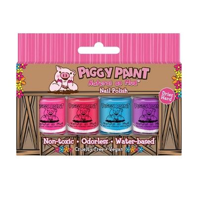 Piggy Paint Nail Polish Set - 0.48 fl oz - 4pk | Target