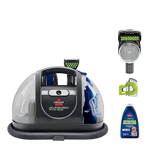 Bissell Little Green Pet Deluxe Portable Carpet Cleaner and Car/Auto Detailer, 3353, Gray/Blue | Amazon (US)