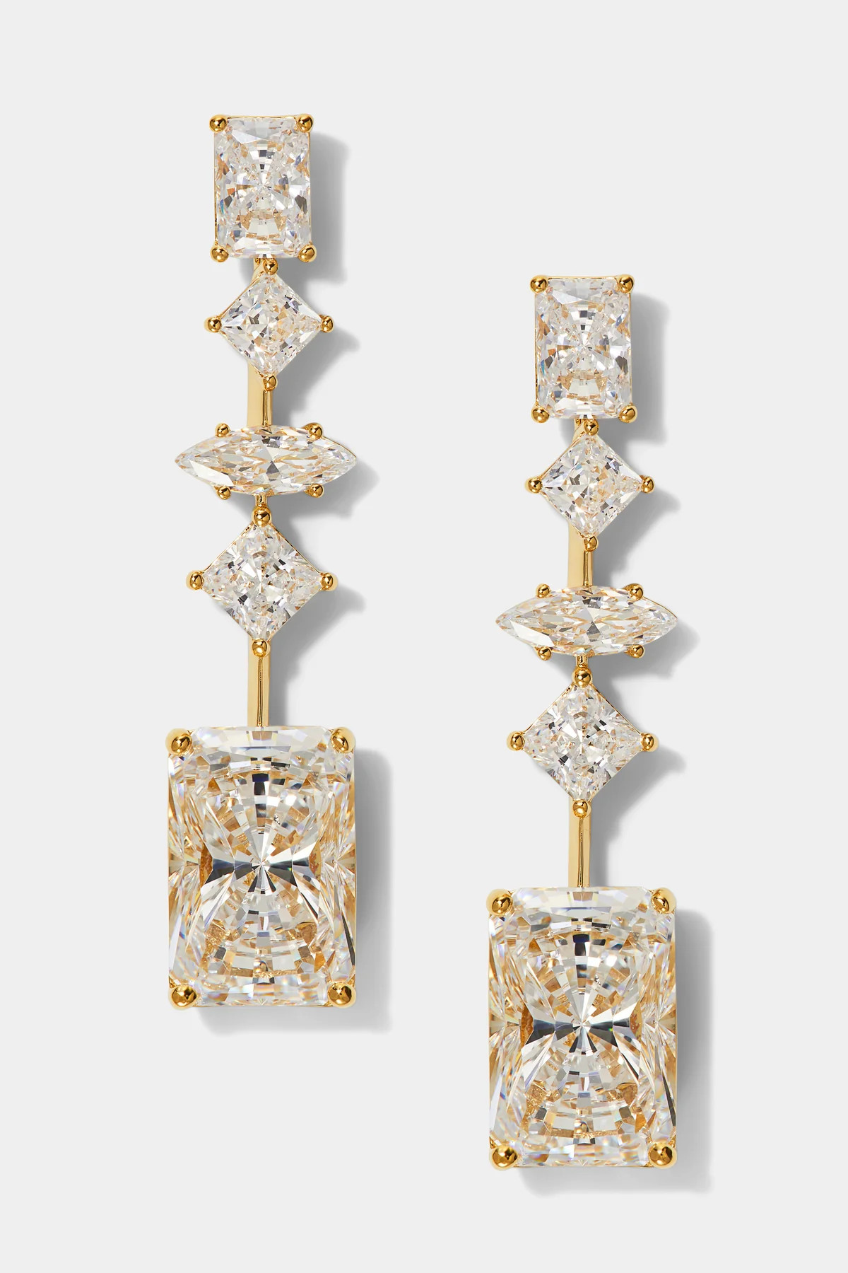 RARE JEWELS MULTI CZ DROP EARRINGS | NADRI