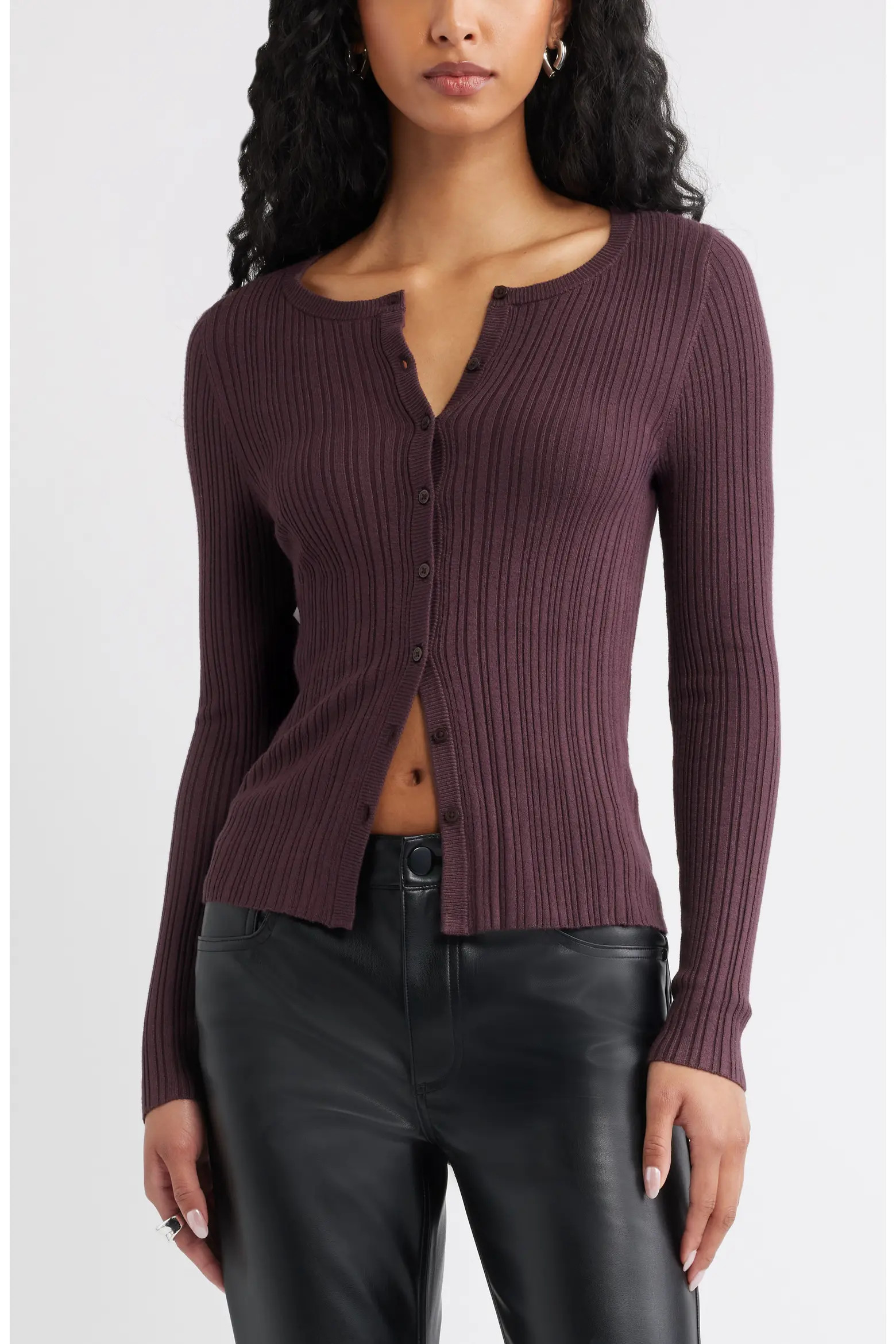 Open Edit Rib Cardigan (Women) | Nordstrom | Nordstrom