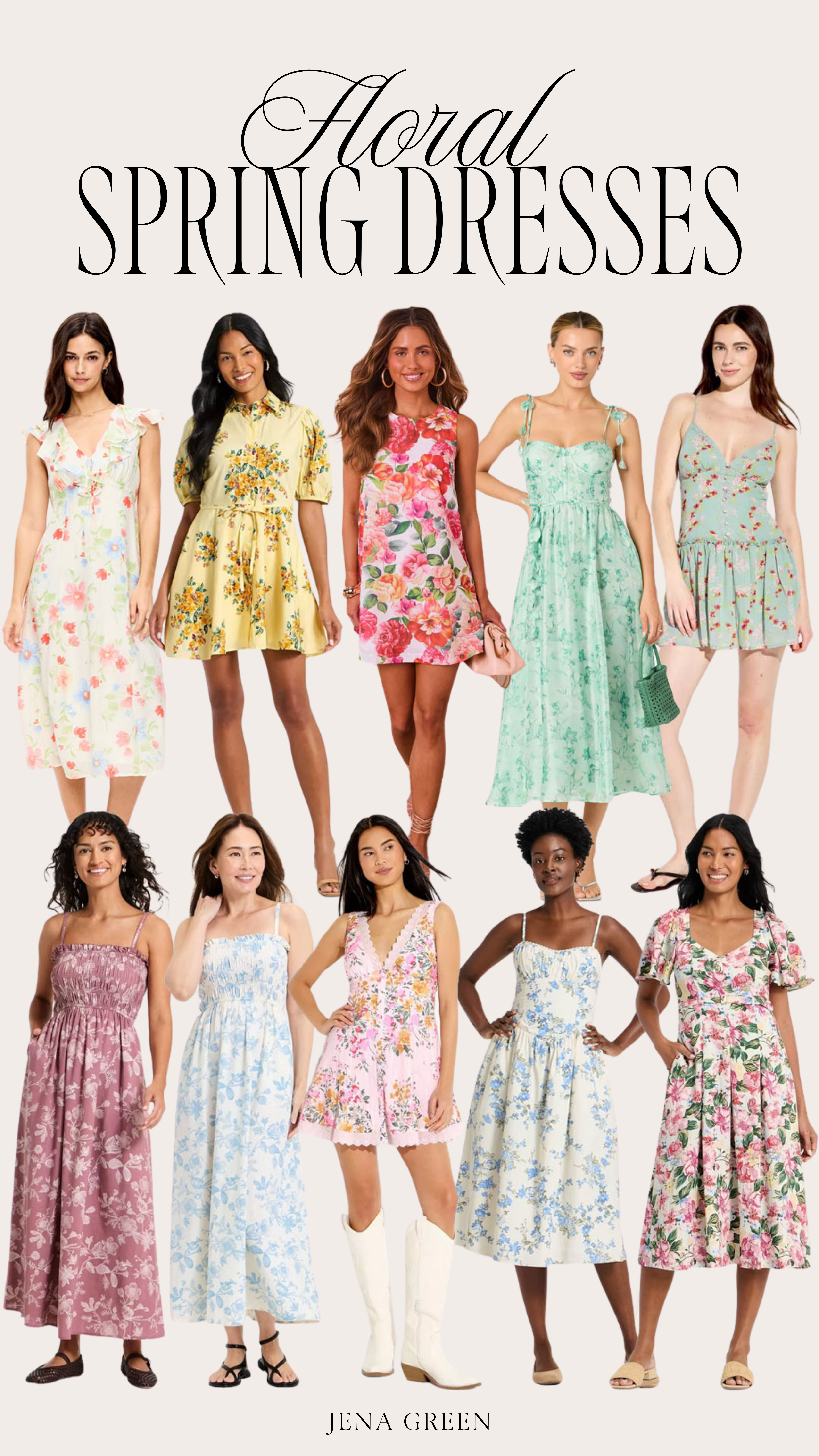 Floral Spring Dresses | Floral Dresses | Floral Spring Dress | Spring Floral Dresses  

 #LTKootd #LTKSeasonal #LTKOver40