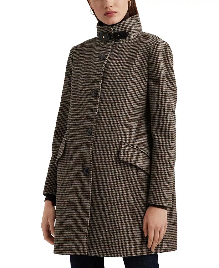 Women's Buckle-Collar Coat | Macy's