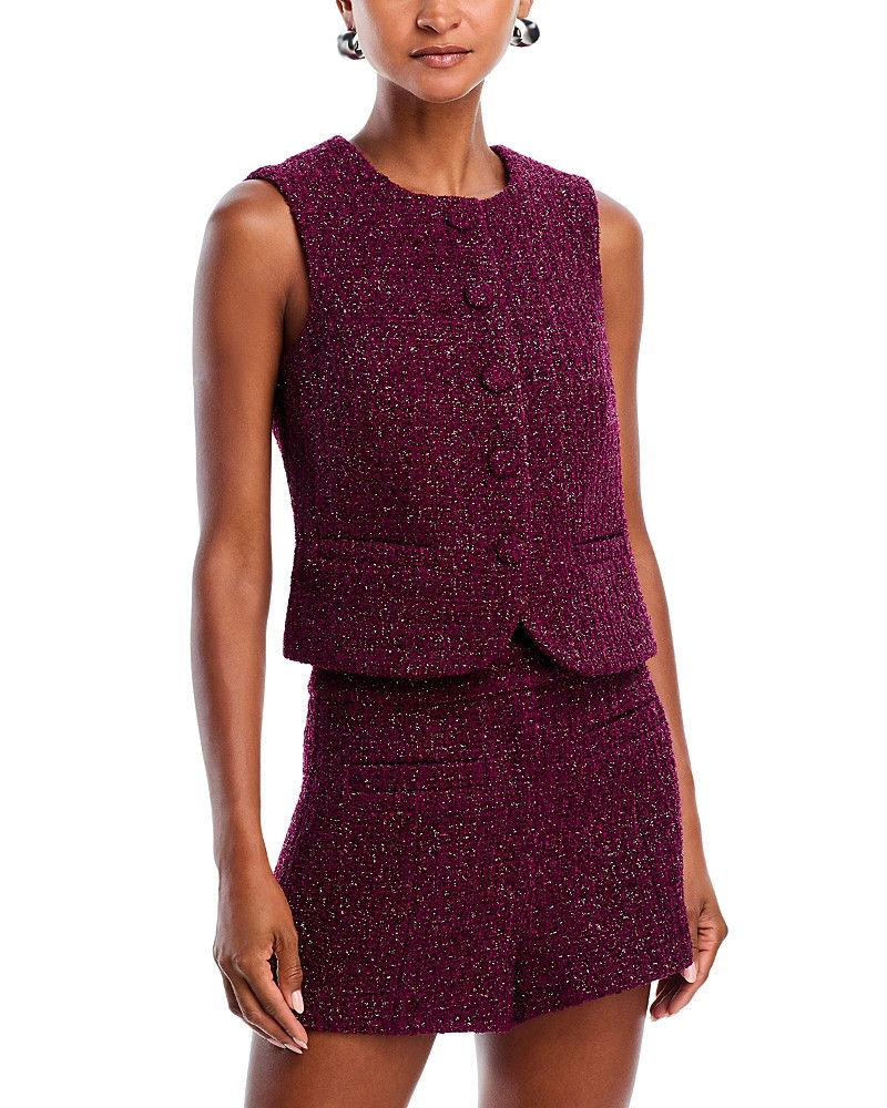 Aqua Boucle Tweed Vest - Exclusive | Bloomingdale's (US)