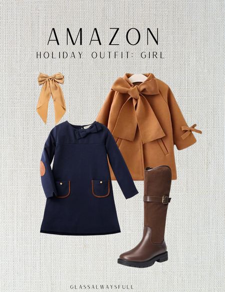 Amazon holiday outfit: girl. Amazon girl outfit, Amazon Christmas, Christmas card outfit, kids Christmas, toddler girl coat, preppy girl outfit, girl boots, little girl winter outfit, little girl dress, Janie and jack dupe. Callie Glass style. 

#LTKHoliday #LTKSeasonal #LTKkids