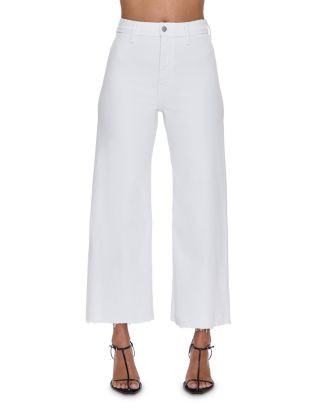 Pistola Penny High Rise Wide Leg Crop Jeans in Blizzard | Bloomingdale's Women | Bloomingdale's (AU)