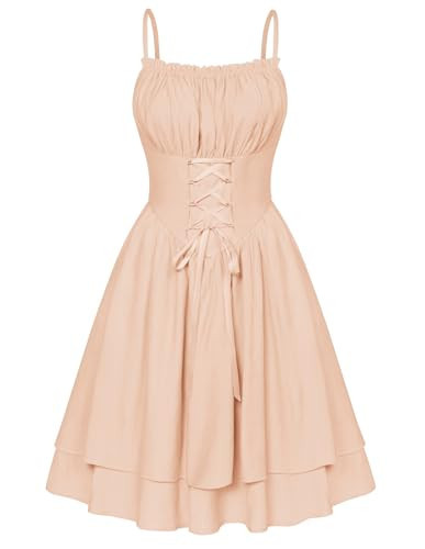 Scarlet Darkness Corset Mini Dress for Women Teens Fairy Chiffon Sundress Graduation Dresses Yellow XL | Amazon (US)