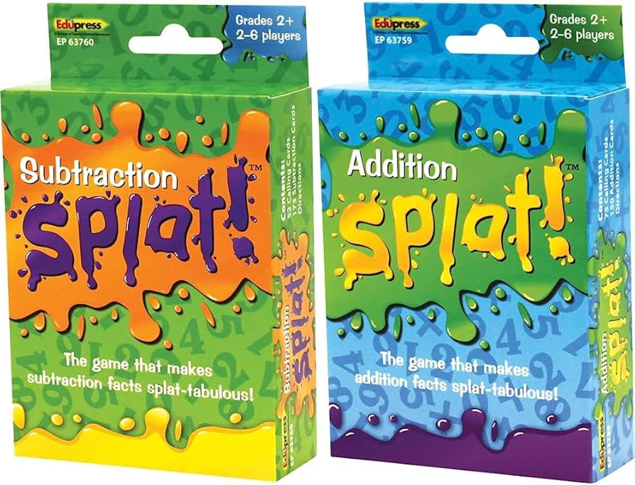 Edupress Math Splat™ Game: Subtraction Grades 2+ (EP63760) & Math Splat™ Game: Addition Grade... | Amazon (US)
