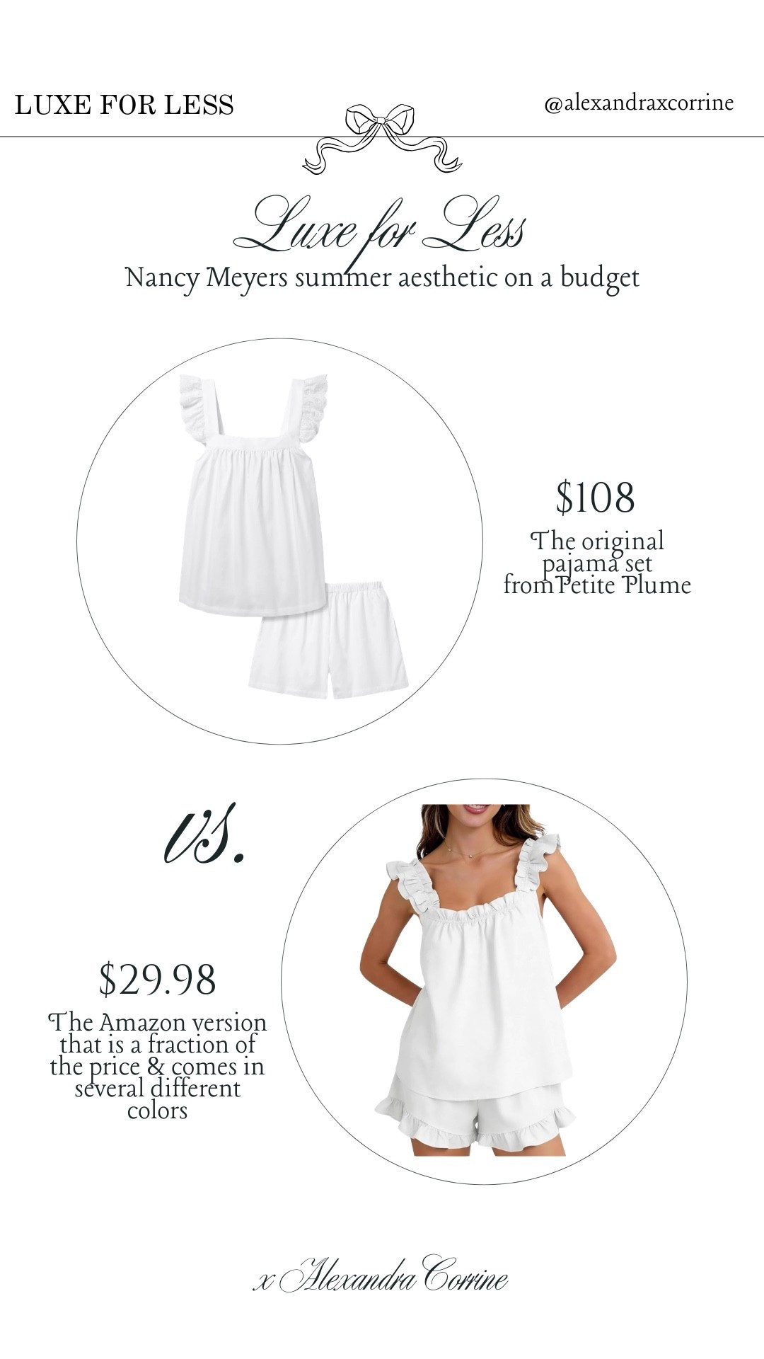 Luxe for less: Nancy Meyers aesthetic on a budget 🥂

Bougie on a budget, summer aesthetic, coastal chic summer, Nancy Meyers, Amazon home finds, pajamas, loungewear, lounge set

#LTKSaleAlert #LTKSeasonal
