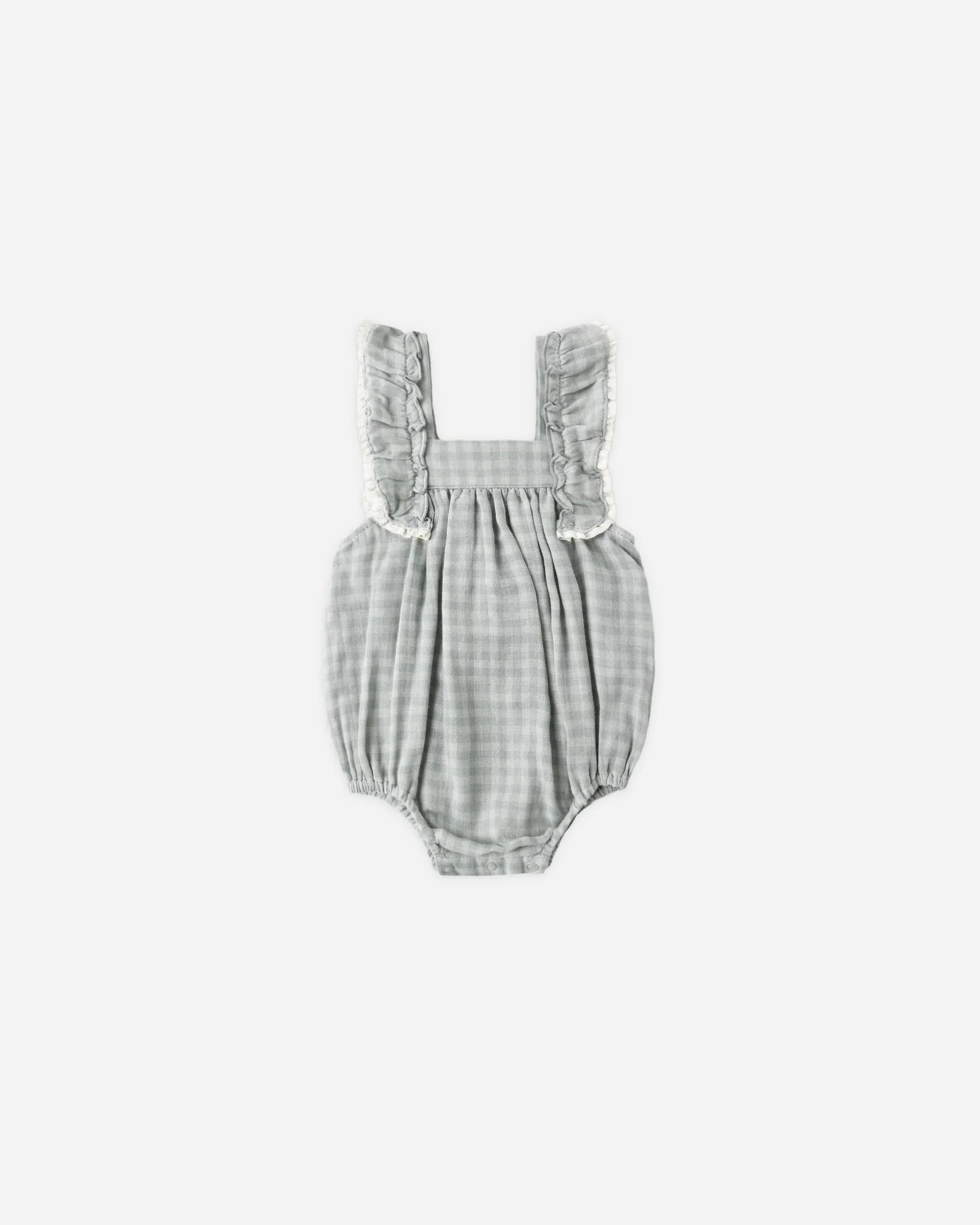 Maya Romper in Green Gingham by Rylee + Cru | Shop.app
