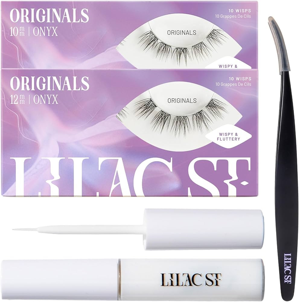 Lilac St - Originals Starter Kit - Includes Natural Faux Eyelash Clusters (10mm & 12mm), Clear La... | Amazon (US)