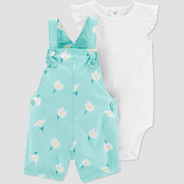 Baby Girls' Floral Top & Bottom Set - Just One You® made by carter's Blue | Target