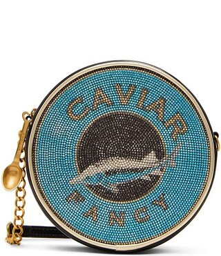 Betsey Johnson Caviar Rhinestoned Novelty Crossbody Bag | Dillard's | Dillard's