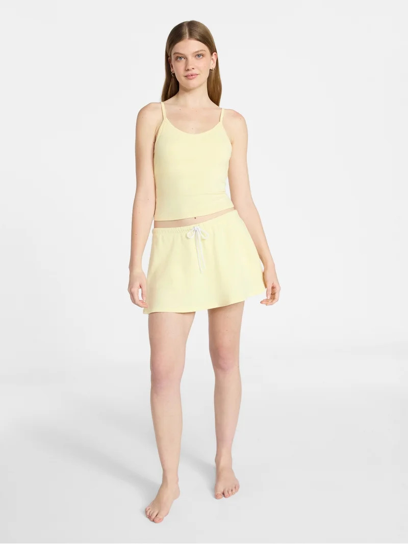 No Boundaries Cozy Sleep Skort, Women's XS-XXL | Walmart (US)