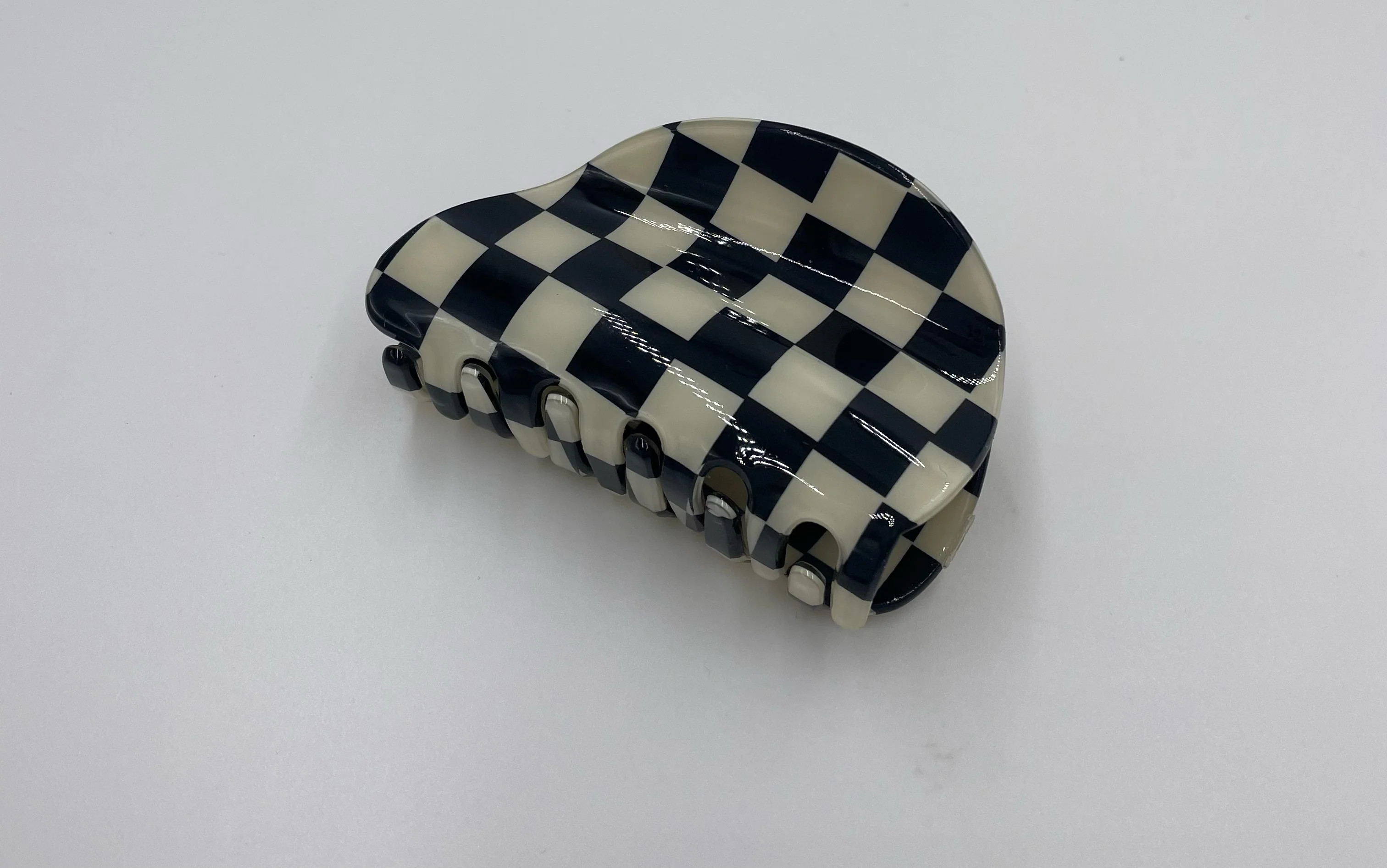 Black Checkered Large Clip | Little Words Project