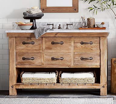 Benchwright 56.5" Single Sink Vanity | Pottery Barn (US)