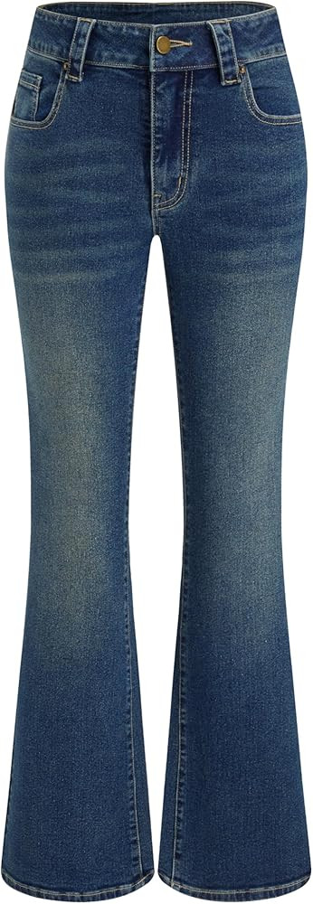 CIDER Women's Wide Leg Jeans High Waisted Flare Jeans Stretchy Bootcut Denim Pants Vintage Trendy | Amazon (US)