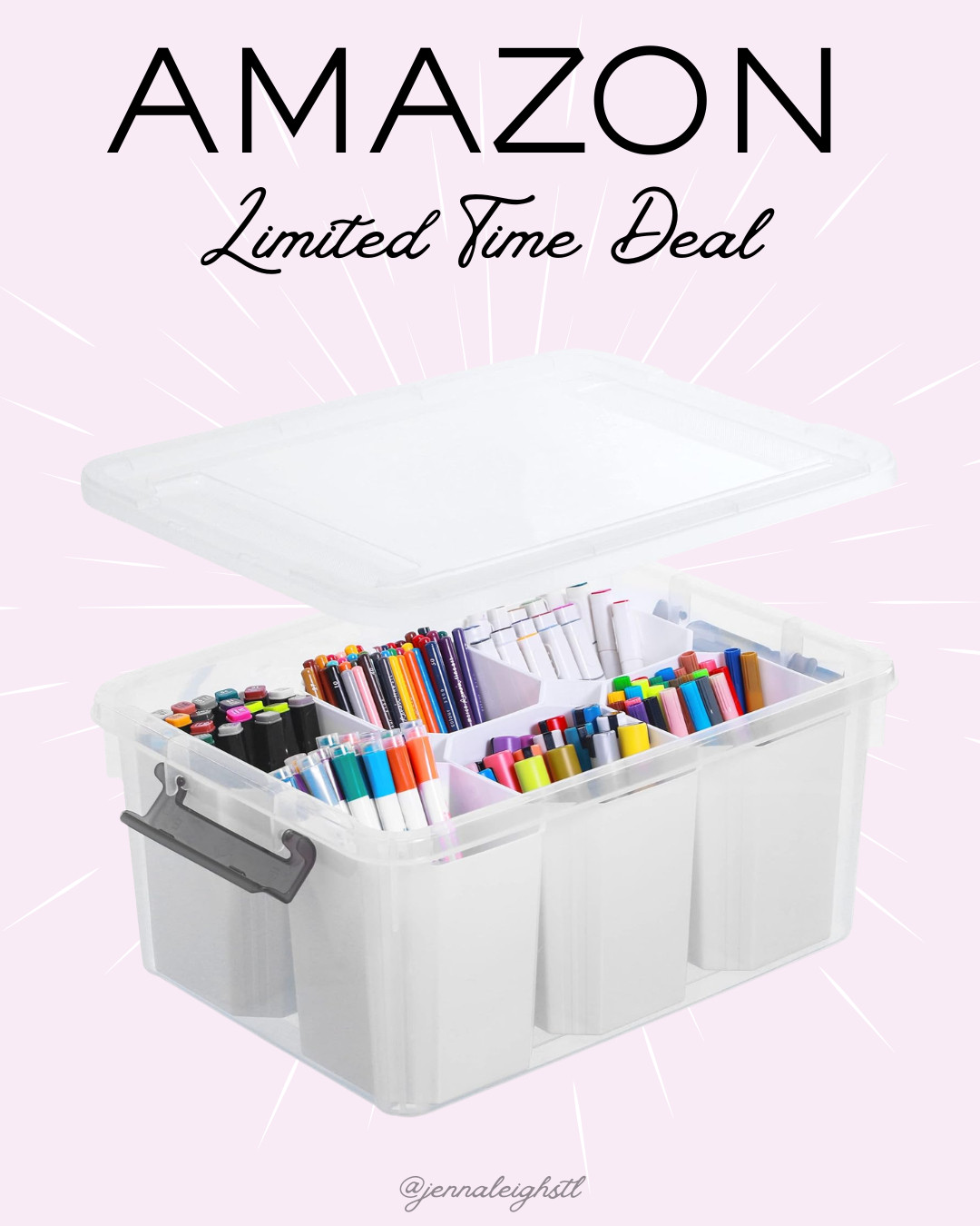 Amazon limited time deal on these Citylife clear storage bins with lids. I definitely need these for all the summer craft supplies that have somehow taken over my kitchen table. Perfect for organizing crayons, markers, stickers, and all the little odds and ends. 

 #LTKmomlife #LTKHome #LTKSaleAlert