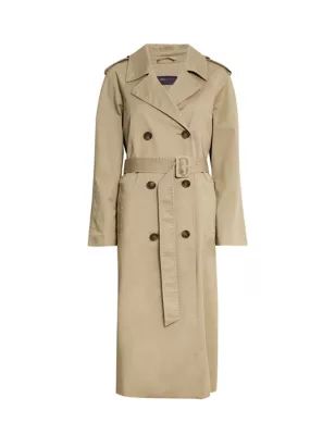 Cotton Rich Longline Trench Coat | M&S Collection | M&S | Marks & Spencer IE