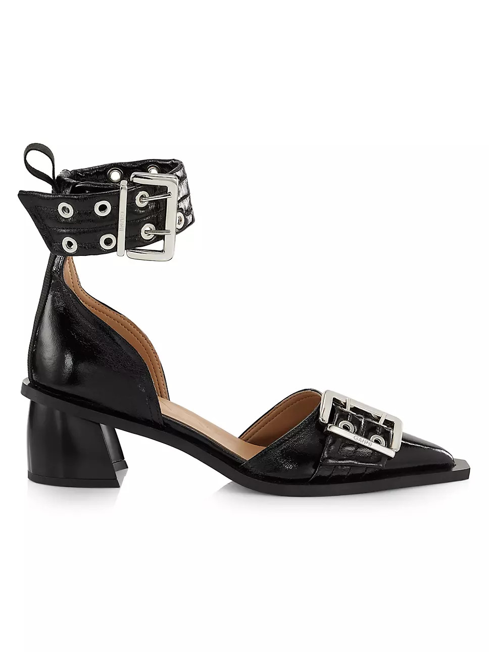Chunky Buckle 50MM Pumps | Saks Fifth Avenue (CA)