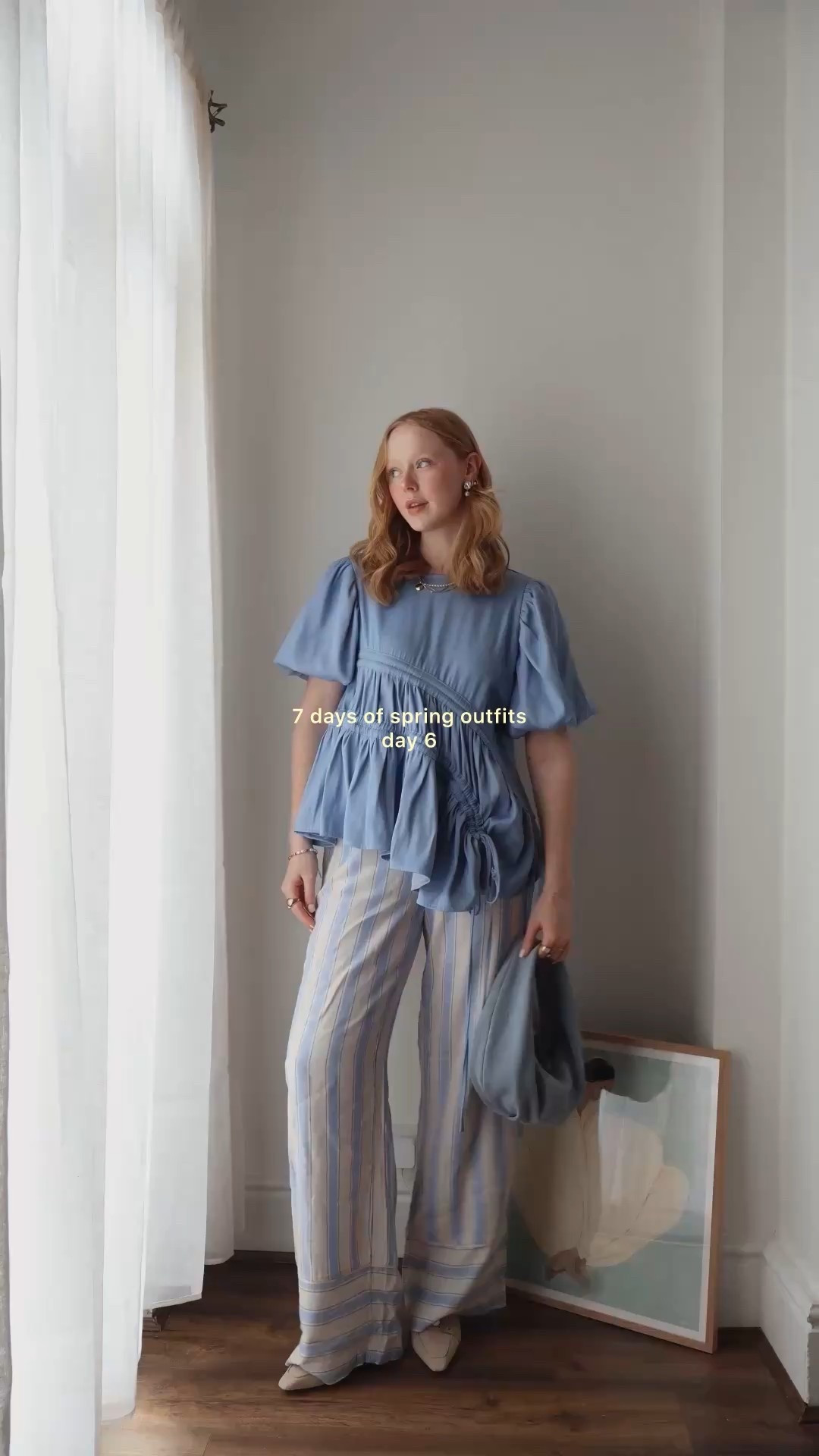 Ghospell, Blouse, Baby Blue, Dusty Blue, Trousers, Summer Trousers, Stripe Trousers. 

#LTKspring #LTKuk #LTKsummer