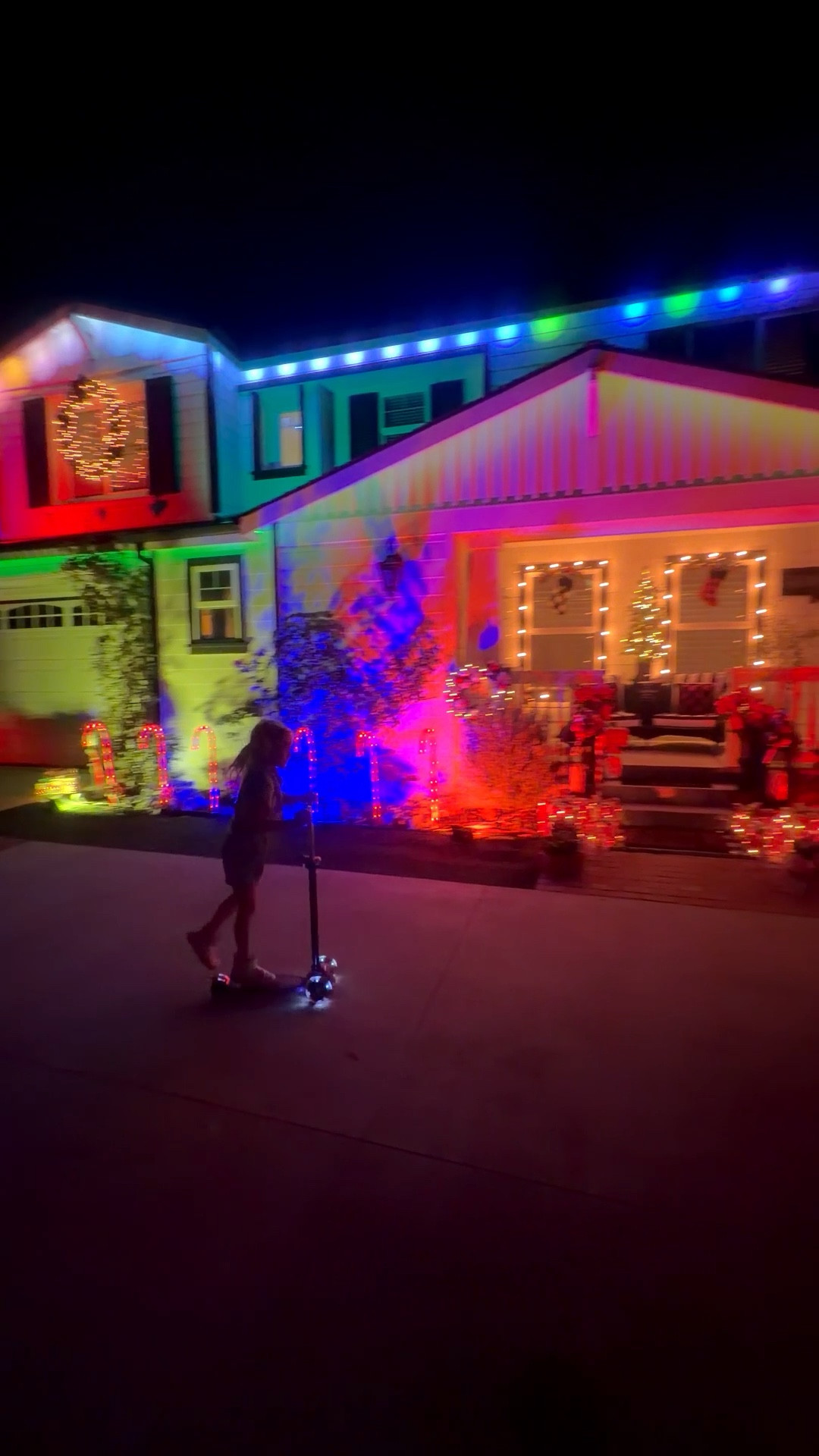 The coolest Christmas lights! Skylar wanted multi colored lights this year so we had fun doing them for her! 

We have the light that go up under the eves and play to the beats of music and then we have individual spot lights all among the grass and 3 on the roofline shooting towards the different windows! 

They are easy to install just take a little time. 

Candy canes linked below too 👍🏻 

#LTKGiftGuide #LTKHoliday #LTKSeasonal