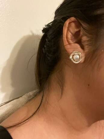 Faux Pearl & Rhinestone Decor Stud Earrings | SHEIN
