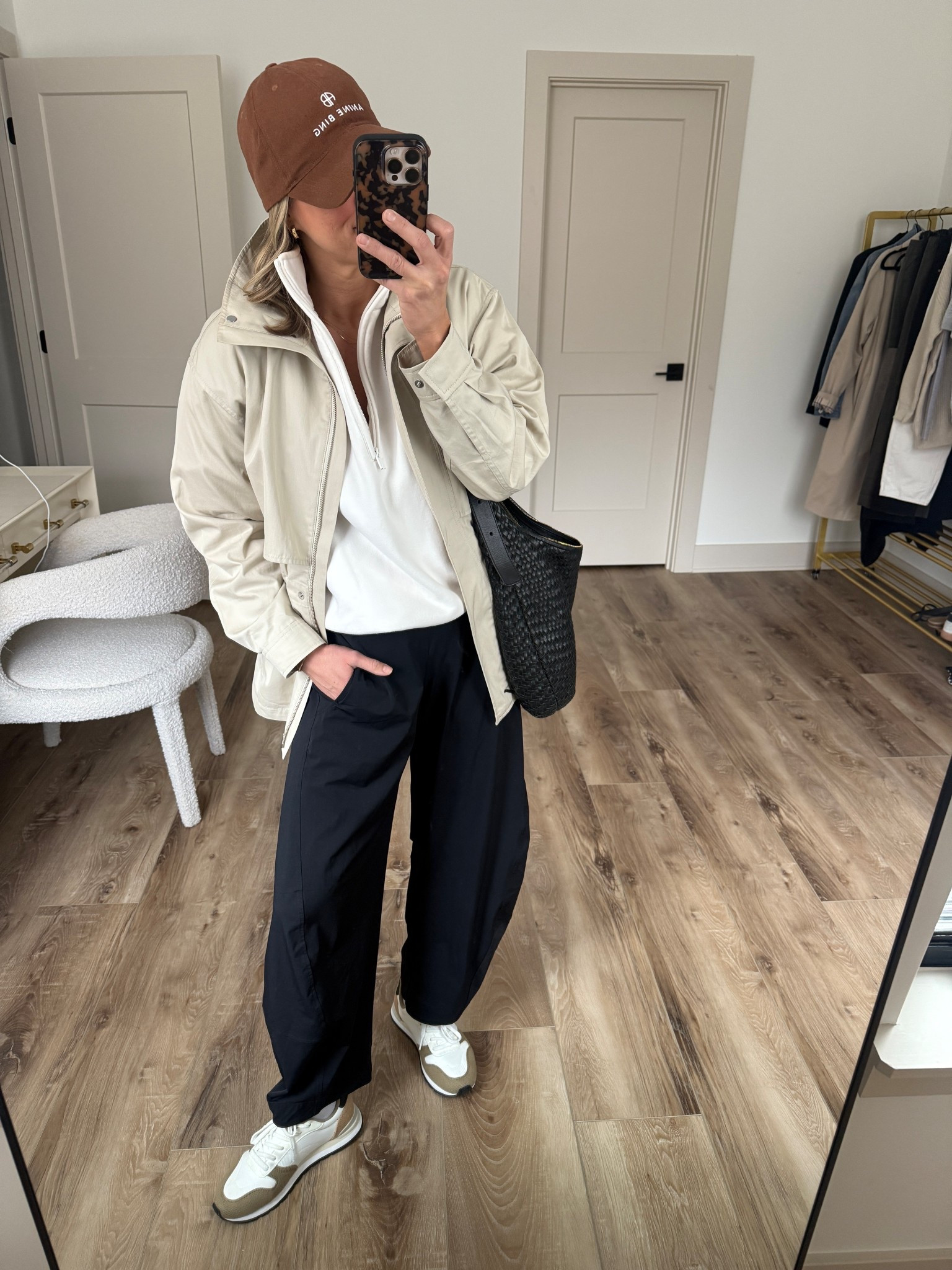 Wearing 4/reg pants (sized up one), small sweatshirt, XS tank, XS jacket, sneakers tts

#LTKootd #LTKgrwm #LTKOver40