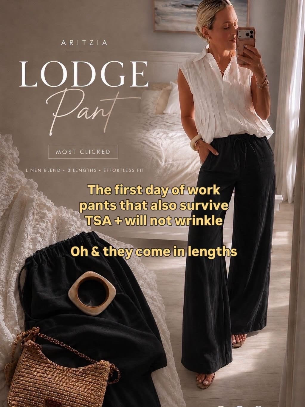 My top is on sale! The pants everyone asks about! Lengths, fabrics & endless colors! I love them 🤏🏼🤍! 


Pants. Workwear. Travel.

#LTKWorkwear #LTKootd