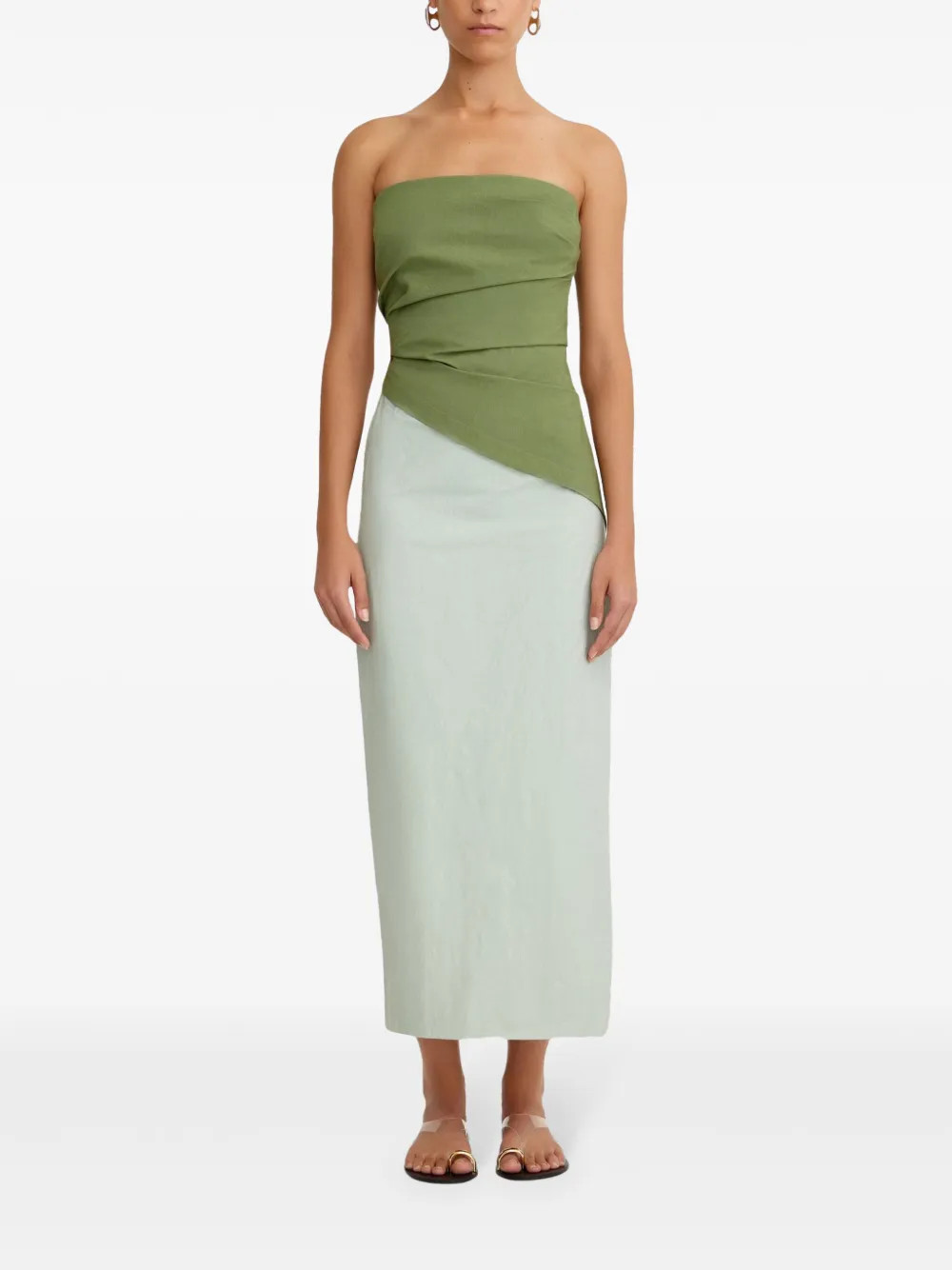 SIGNIFICANT OTHER Cecelia Midi Dress | Green | FARFETCH NG | Farfetch Global