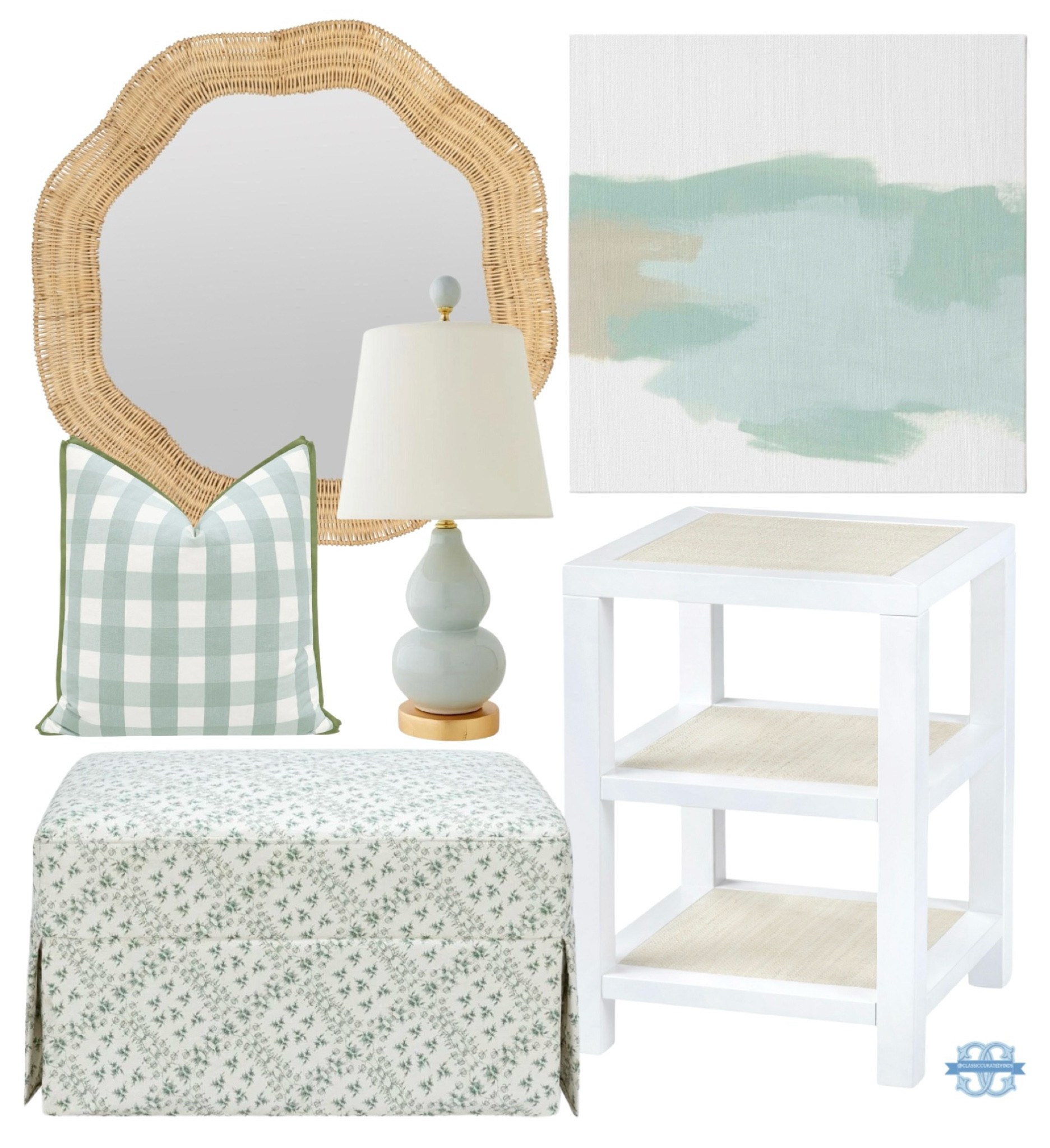 Pretty blue green coastal home finds🩵

Home Decor, Grandmillennial, Rattan, Ottoman, Side Table, Lamp

#LTKHome