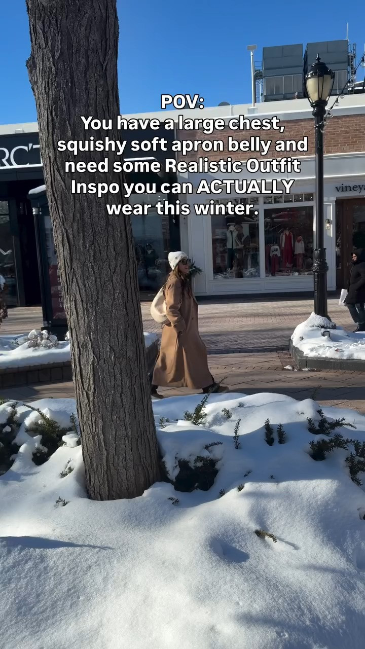 Hi there! Are you like me? Stick around and I’ll have a ton of winter outfit Inspo for you and throughout the year! I’ve had 2 csections and it’s taken me time to find my style after them but I love fashion and love finding things that fit our bodies well and we can actually wear! Wearing a medium in everything.

#csectionmom #apronbelly #squishybelly #winterfashion2025
#wintercoat #affordablecoat 

 #LTKmomlife #LTKSeasonal #LTKOver40